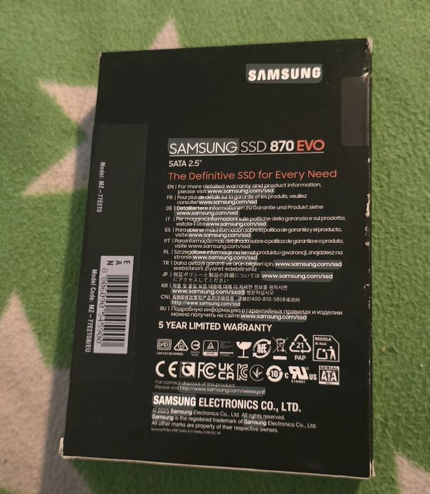 SSD Samsung 870 EVO 2TB SATA 2.5 NOVO