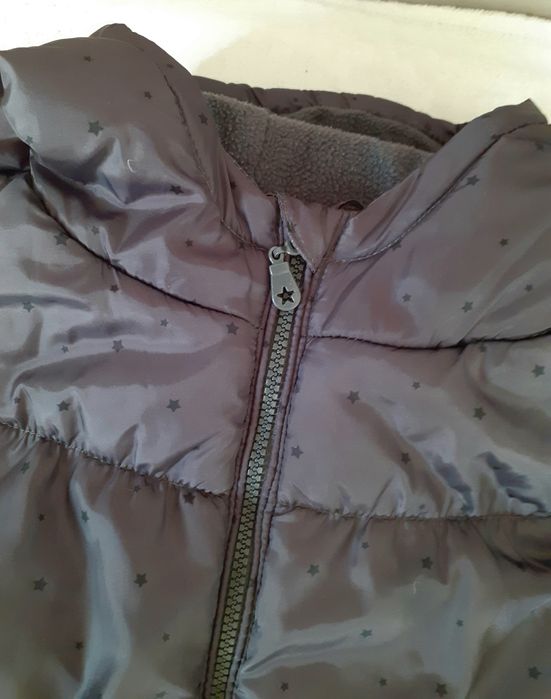 Kurtka zimowa z kapturem 134-140 cm 10 lat