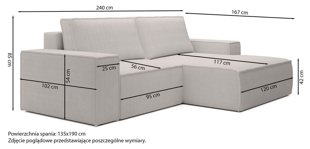 sofa narożnik rogówka z funkcją spania butelkowa zieleń 240x167 cm