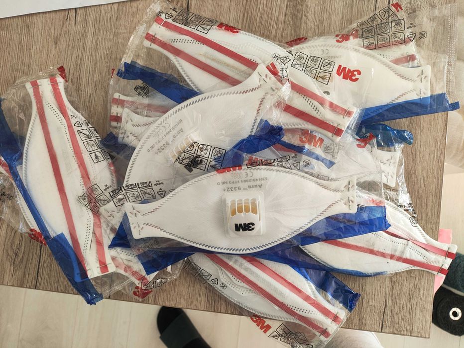 Maska 3M Aura 9332 FFP3 NOWA Ochrona Pyłów Zaworek