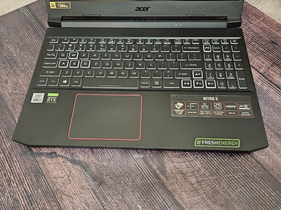 Ігровий ноутбук Acer Nitro 5 AN515-55 (Core i7-10750H/16Gb/GeForce RTX 3060/SSD 1Tb + HDD 1Tb/IPS 144Hz) з гарантією