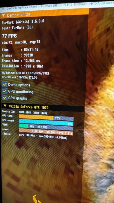 Видеокарта gtx1070 asus 8gb