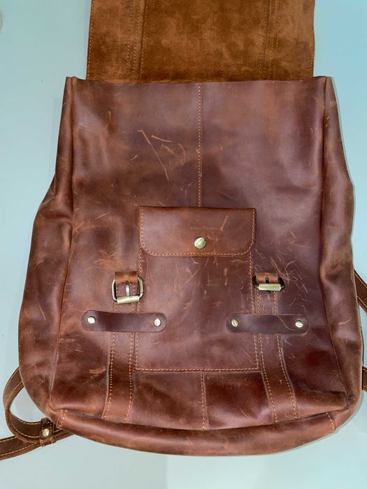 Рюкзак шкіряний ручної роботи від Boorbon в ідеальному стані