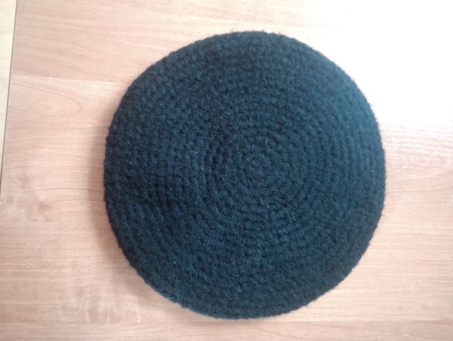 Beret Zara S/M wełniany czarny