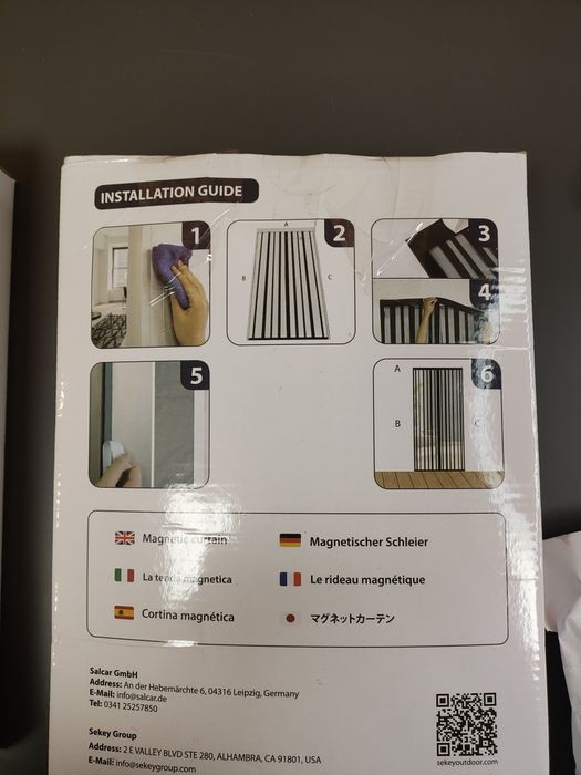 Magnetyczne moskiteria na drzwi