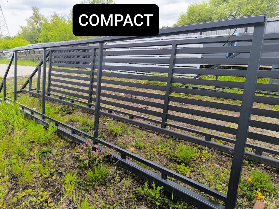 Brama przesuwna panel z blachy 4mx1,42m, ocynk ogniowy+RAL, inne