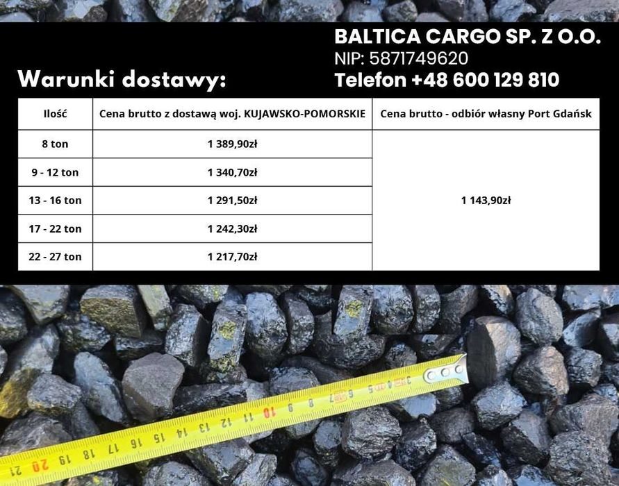 Groszek 8-25 26MJ | |Opał Węgiel | Kazachstan | Dostawa | Badania