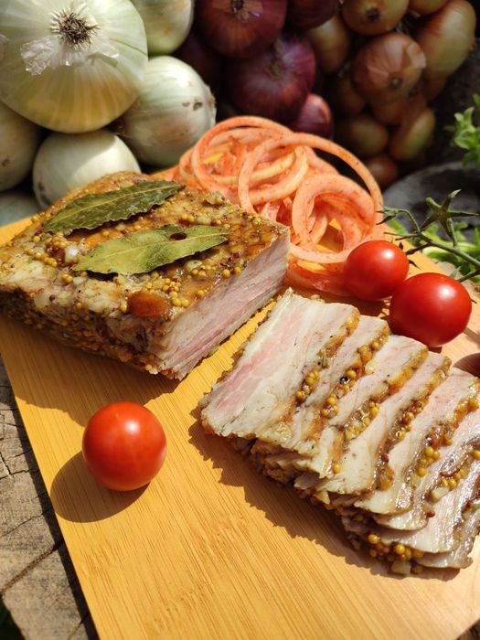 Миргородське сало з діжонською гірчицею