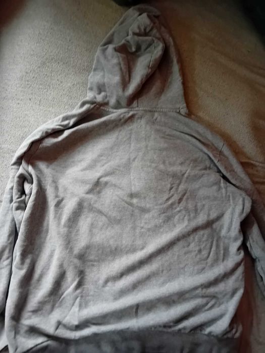 Oryginalna szara bluza z kapturem LEVI'S Graphic Hoodie XL kangurka