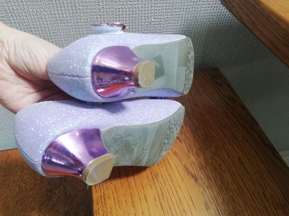 Eleganckie buty 35 fioletowe jak nowe