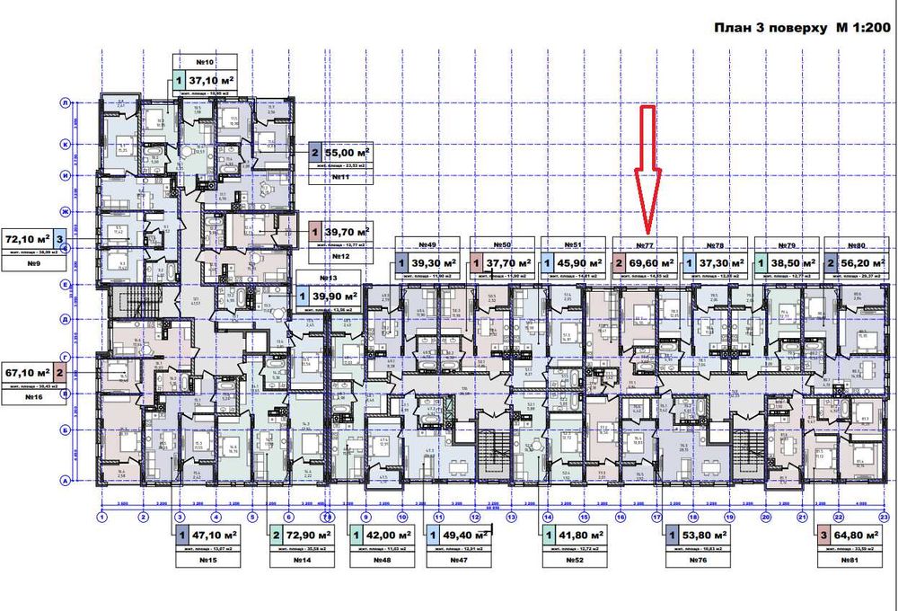 Продаж 2-кімнатної ЖК "Набережний", від забудовника з розтермінуванням