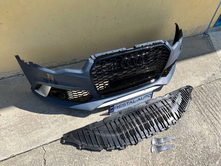 Передній бампер на Audi A6 C7 2011-2014 року (стиль Audi RS6 Quattro)