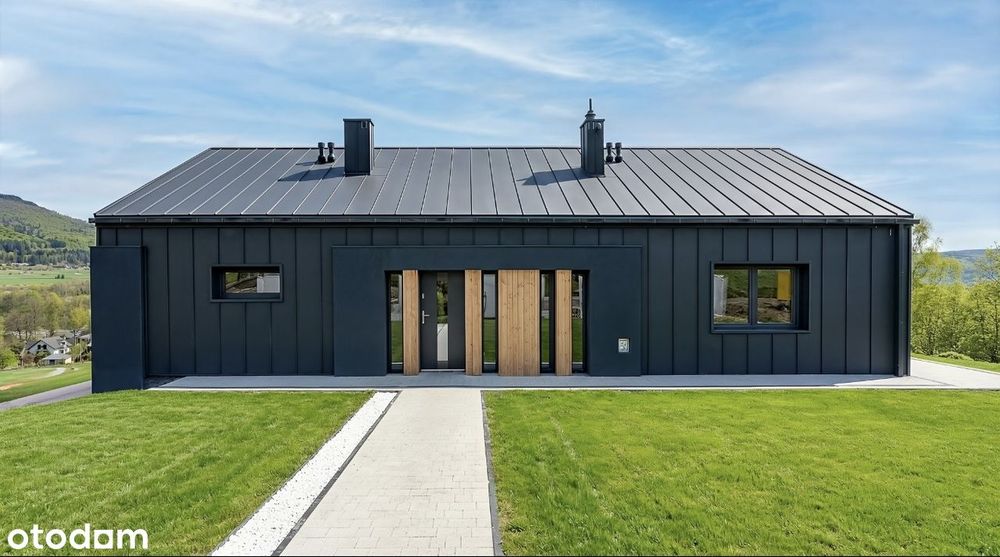 Nowoczesny dom 213m2, Lipowa- Widokowa ekspozycja, Dom parterowy