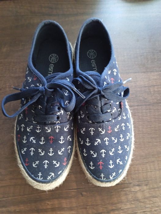 Nowe tenisówki espadryle sznurowane Esmara 37