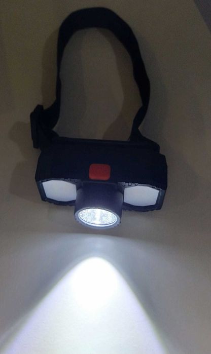 Lanterna de cabeça LED - bateria de lítio - NOVA