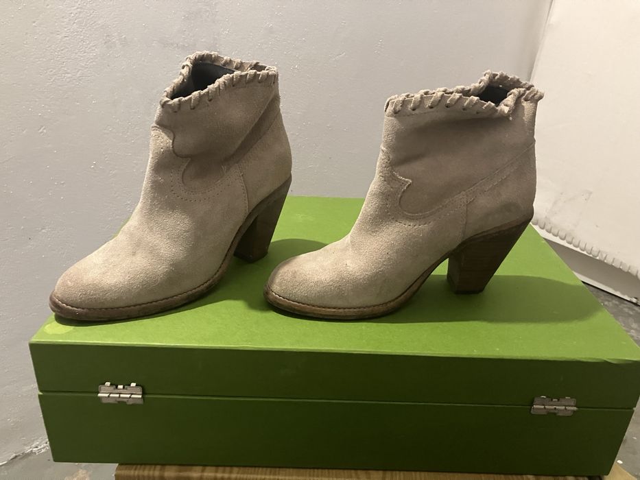 Botas Beges Camurça 38