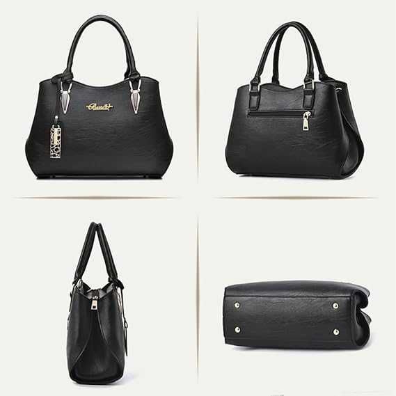 Czarna skórzana torebka BESTOU na ramię