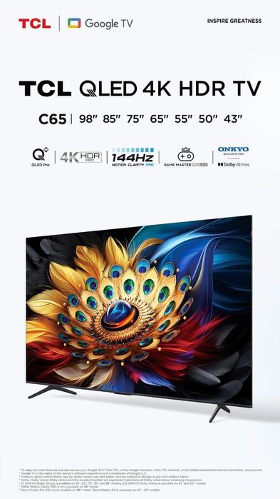 TV TCL 55" C655 QLED 4K Ultra HD