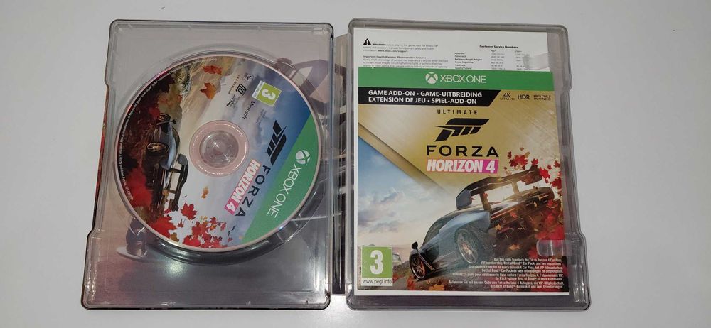 xbox one FORZA HORIZON 4 STEELBOOK edycja PL po polsku, na płycie!