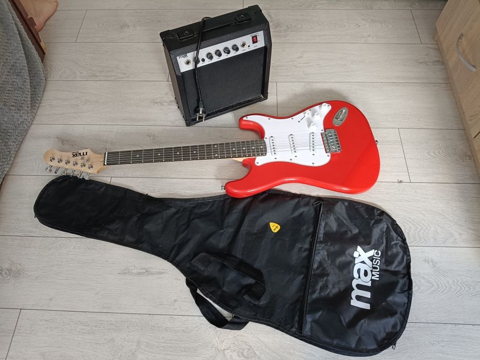 Zestaw Gitara Elektryczna MAX GigKit + Wzmacniacz + Pokrowiec | Okazja!