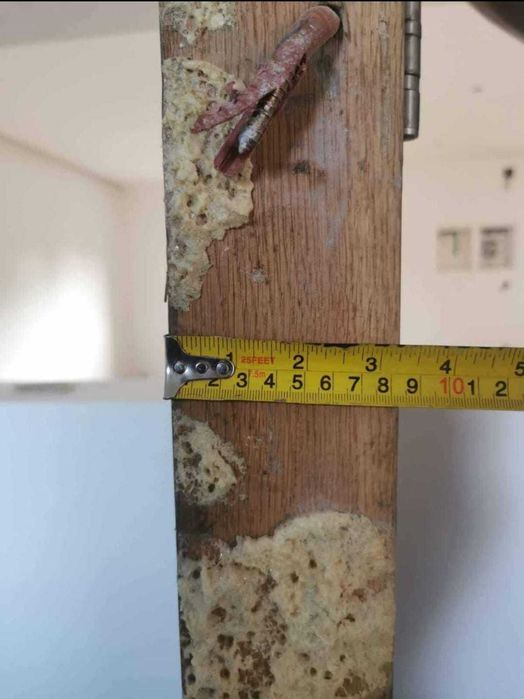 Porta maciça de carvalho