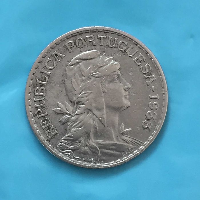 GUINÉ - 1 Escudo 1933 - alpaca - escassa neste estado de conservação