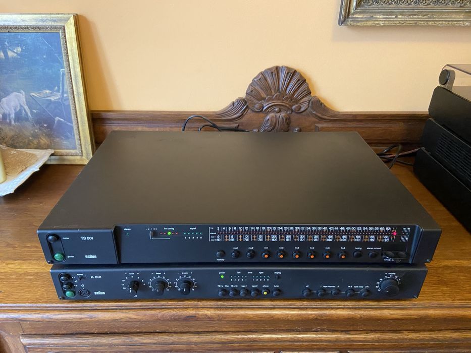Wysokiej klasy tuner radiowy Braun TS-501! Design Dieter Rams, vintage