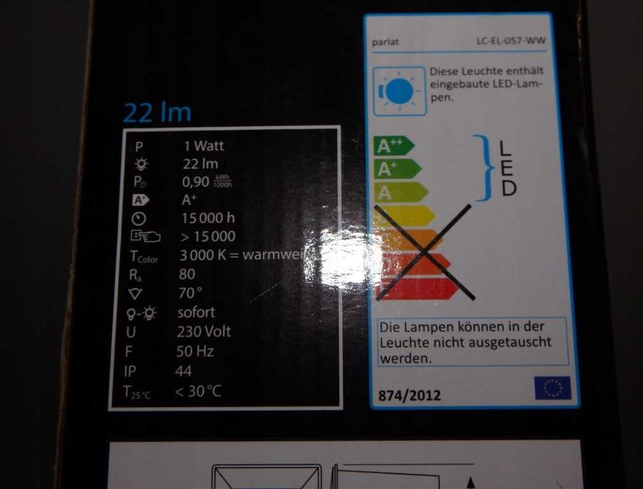 światło na schody lampa LEDsCom 3szt