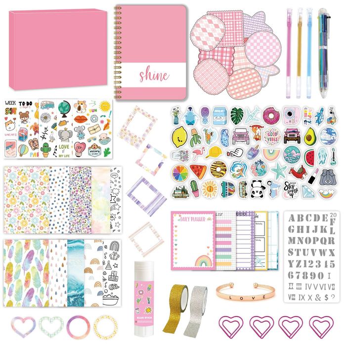 Набір для творчості DIY, включає блокнот, ручки, різні аксесуари