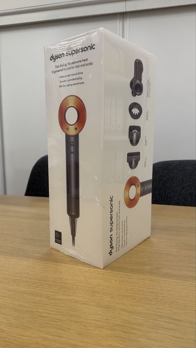 Secador Dyson Supersonic HD15 Níquel/Cobre — NOVO e SELADO (6 peças)