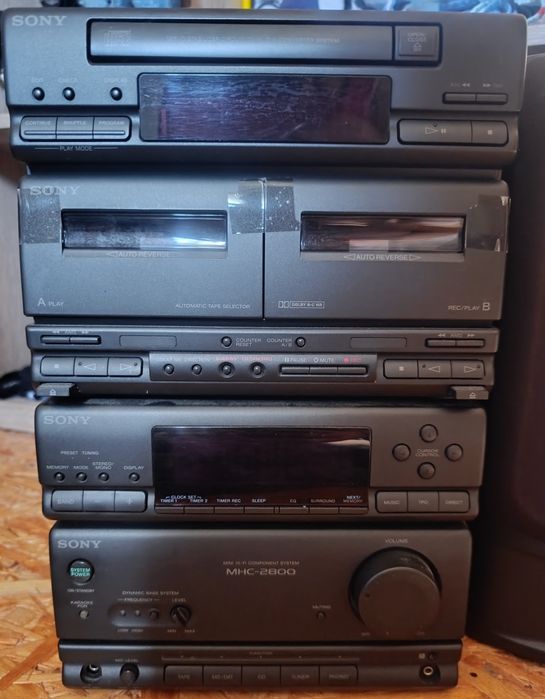 Wieża SONY płyty radio kasety