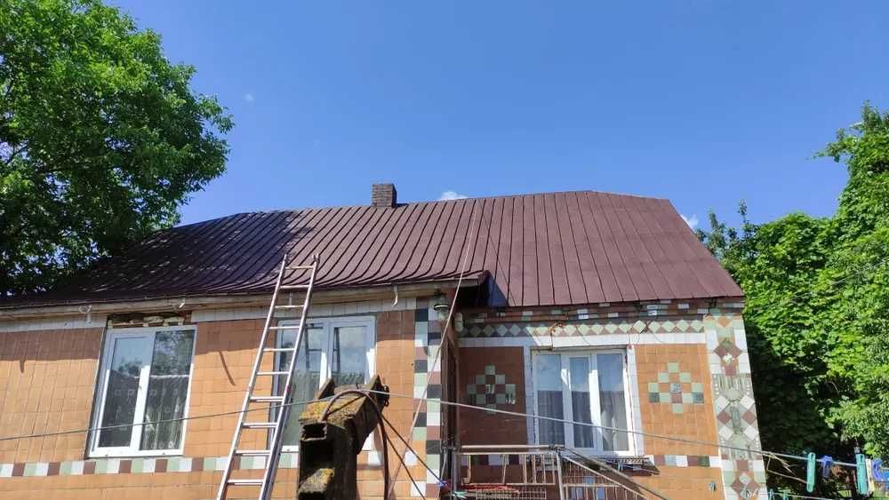 Фарбування даху покраска криш покраска фасаду безвоздушная покраска
