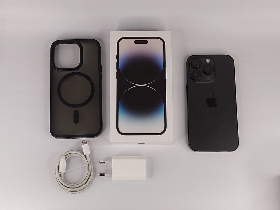 iPhone 14 Pro 128 GB, 79%, Szary— Bardzo Dobry Stan