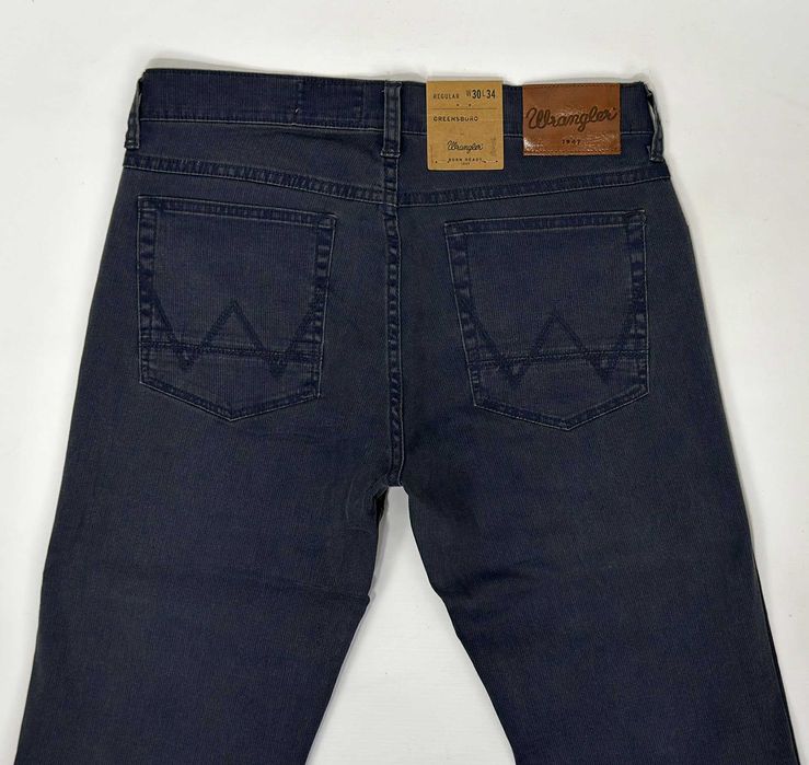 Spodnie męskie Wrangler Greensboro Navy Washed W30 L34