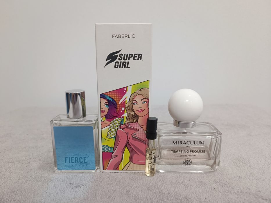 Zestaw perfum gucci flora Abercrombie fitch naturally fierce miraculum