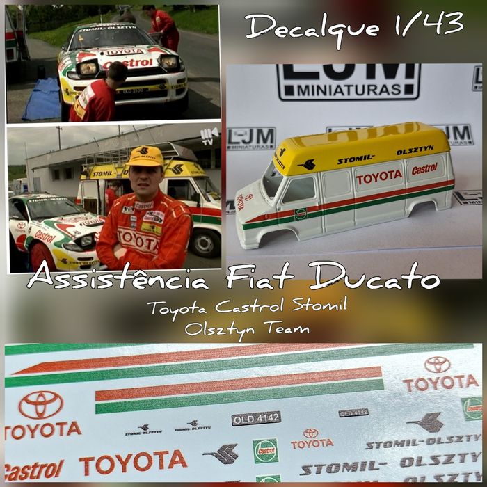 Vários decalque 1/43 Rally Portugal, Açores , Madeira