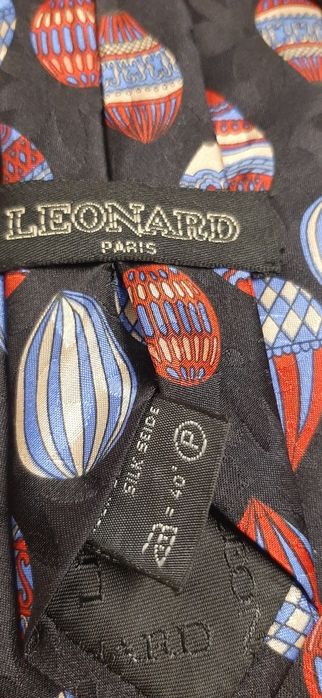 Krawat Leonard Paris 100% Jedwab