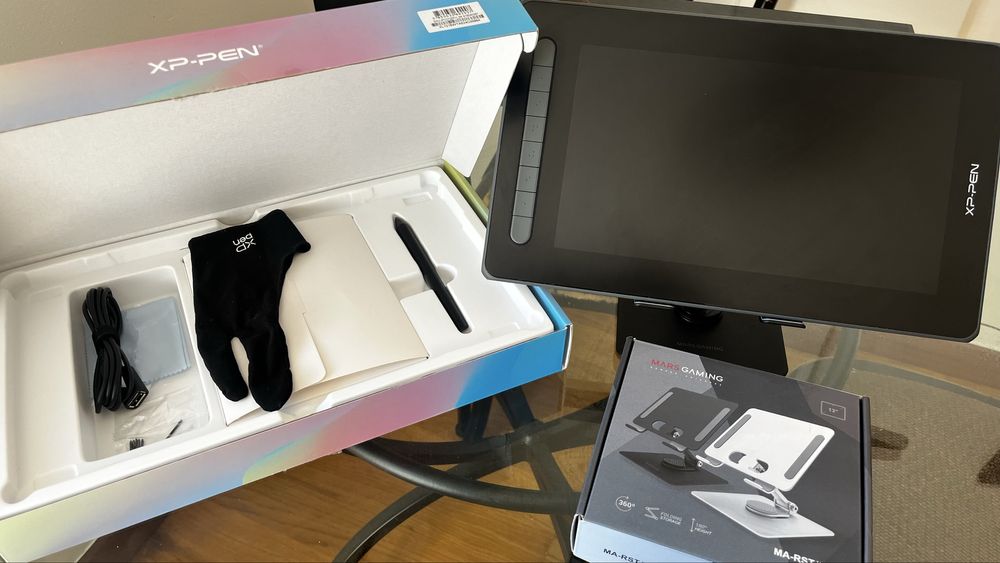 XP-PEN Artist 12 (2nd Gen) + Suporte ajustável Mars Gaming MA-RST