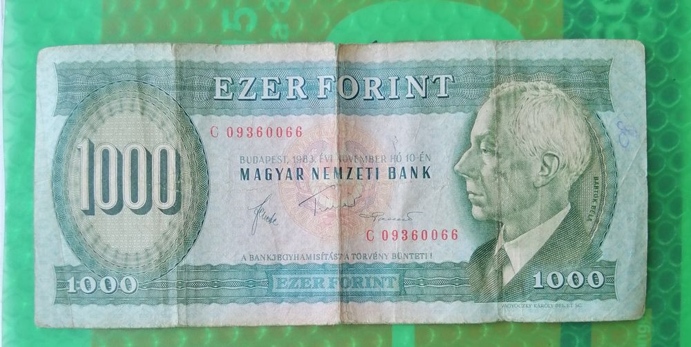 1000 Forintów z 1983 roku
