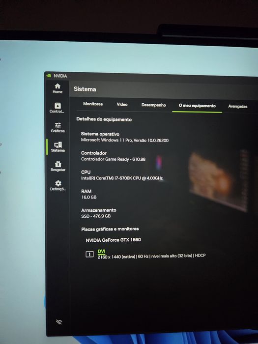 Computador 6700k+GTX1660