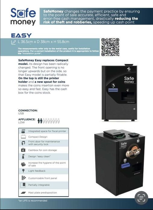 Safe Money ( máquina de trocos Industrial ) Otima OPORTUNIDADE