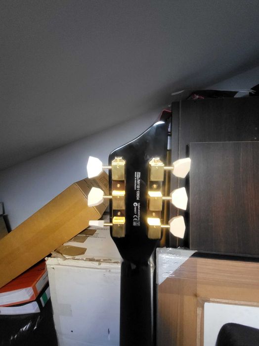 Supro 1275JB Tri Tone Jet Black w/Brushed Gold Hardware