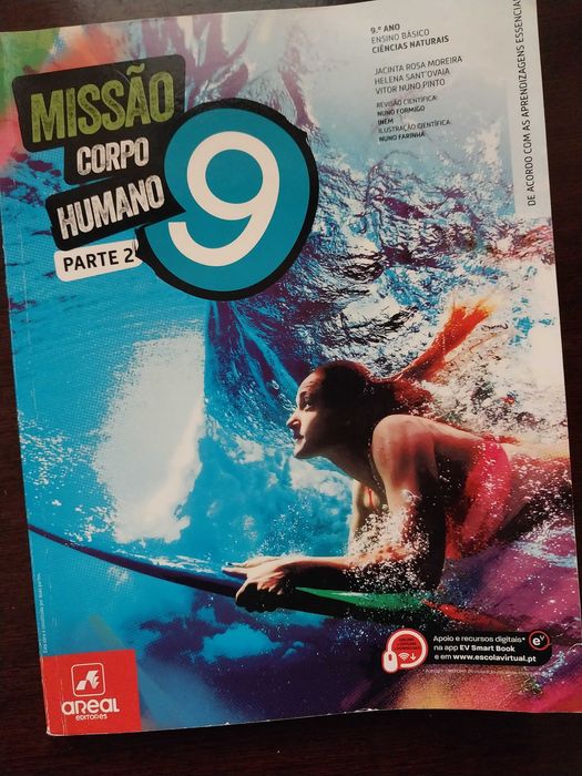 Manuais parte 1 e 2 Ciências Naturais Missão Corpo Humano 9
