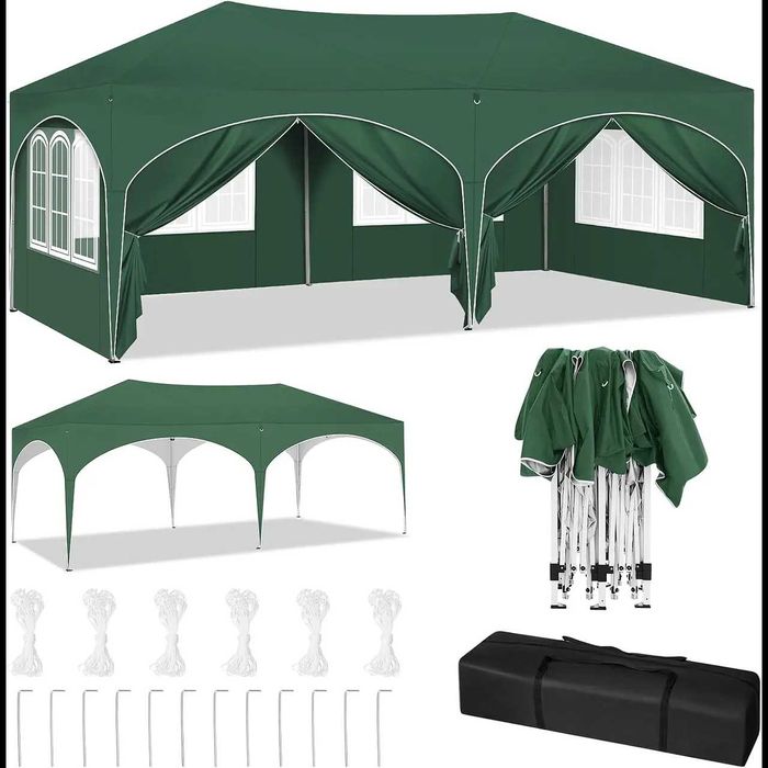 D57-Tenda 3 x 6 m dobrável e resistente montagem rápida