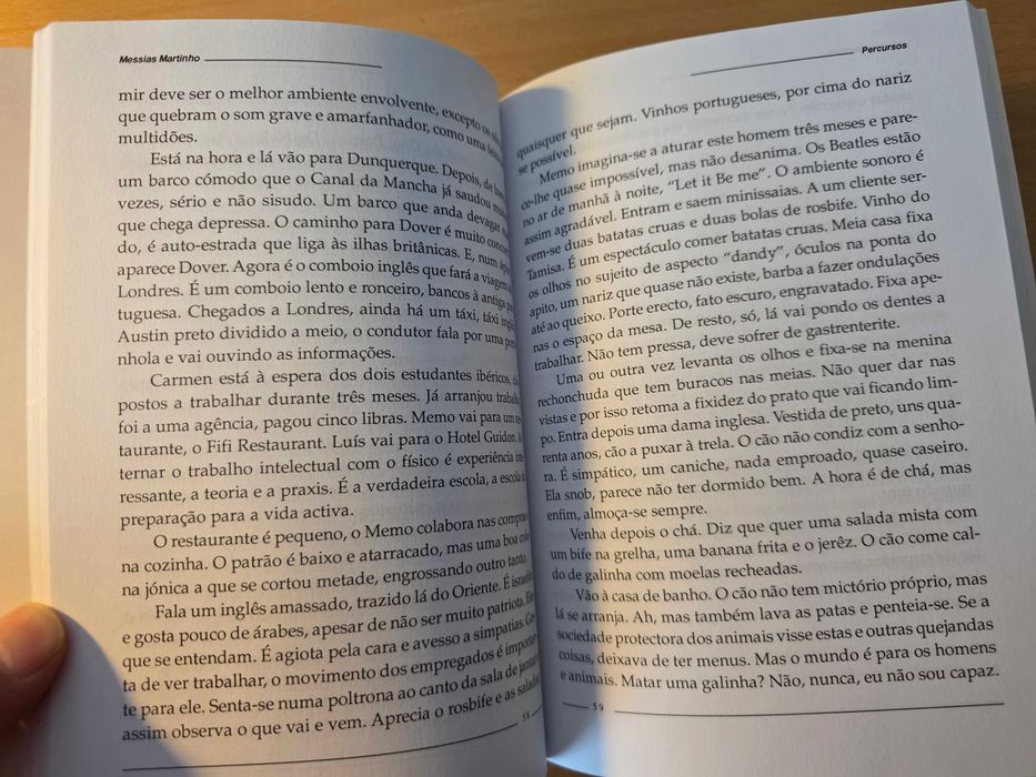 Livro "Percursos" de Messias Martinho