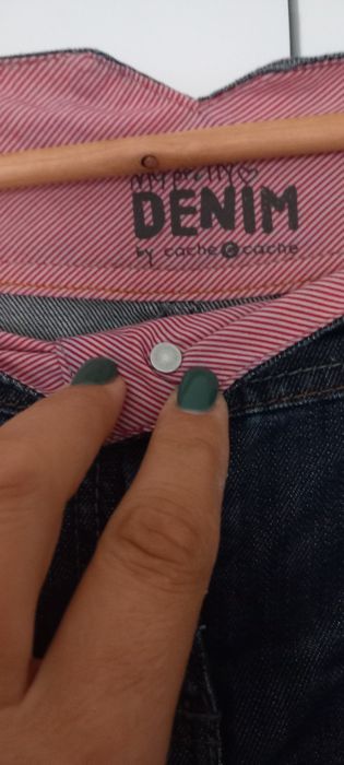 Saia de Ganga Tam 40  Denim  ( Portes Incluídos)