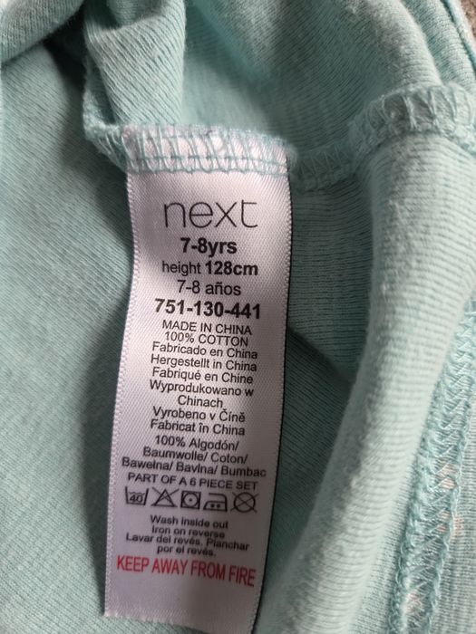 Piżama w groszki firmy Next roz.128