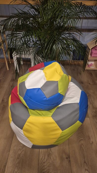 Pufa puf worek SAKO siedzisko dla dzieci +podnóżek piłka