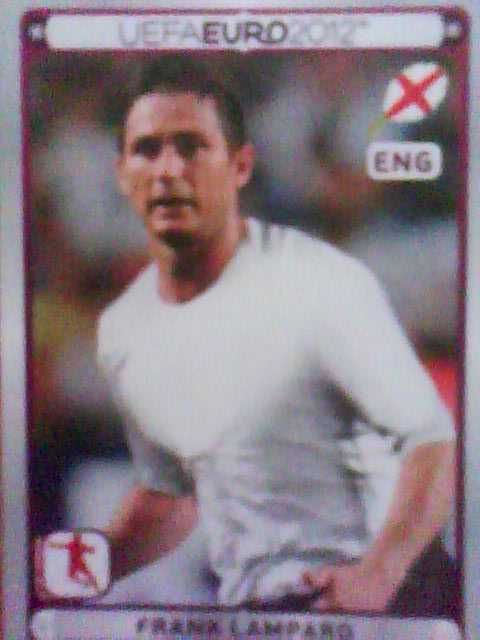 PANINI EURO 2012 ** STICKER ** # P11 Frank Lampard / Chelsea London
