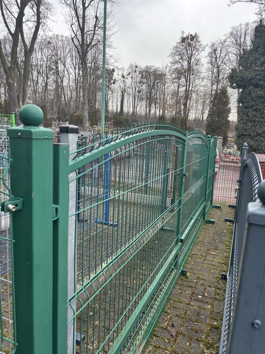 Ogrodzenia panelowe łukowe fala